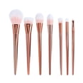 thumbnail image 1 of Kit de 7 brochas de maquillaje profesionales con aplicador de polvos para base, rubor, sombra de ojos (rosa), 1 of 5