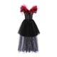 thumbnail image 4 of Vestido sin mangas con cuello redondo hasta la rodilla para niños de Europa y Estados Unidos, vestido de princesa de malla, ropa de juego de rol de payaso de Halloween, ropa de actuación para fiestas, 4 of 4