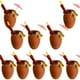 thumbnail image 1 of 12 Oz. Mexican Red Clay Traditional Authentic Cantarito De Barro Jarrito (10) Cantaritos, 1 of 3
