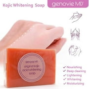 Genovie MD Skincare Kojic Acid Soap Bar for Skin Brightening, Botanical Formula to Lighten Dark Marks on the Skin, Age Spots, Freckles, Sun-Damaged Skin, Acne, and Hormonal Pigmentati