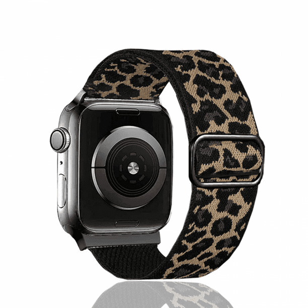 Elastic Band Compatible with 40mm Apple Watch SE Series 6 5 4, Breathable Stretchy Wristband for iWatch 38mm Series 3 2 Women Girls, Sexy Leopard S2369 - Walmart.com