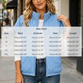 thumbnail image 3 of NominalSnug Women Short Sleeve Quilted Vest Stand Collar Zip Up Lightweight Padded Outerwear With Side Pockets, 3 of 8
