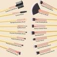 thumbnail image 5 of DUAIU Eyeshadow Brush Set 16Pcs Bamboo Eye Makeup Brushes, Eye Shadow Brush for Blending Concealer Eyebrow Eyelash Eyeliner Premium Synthetic Make Up Brushes with Bag, 5 of 6