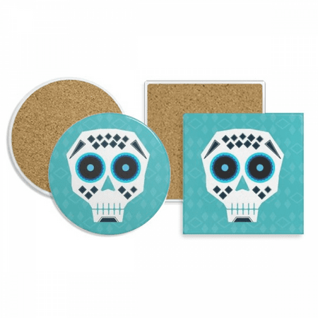 

Blue Eyes l Mexico National Culture Illustration Coaster Cup Mug Holder Absorbent Stone Cork Base Set