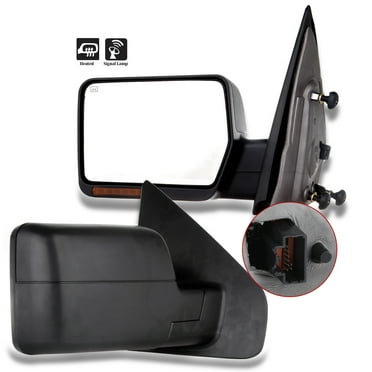 ECCPP Tow Mirrors Towing Mirrors Compatible with 2004 2005 2006 for Ford for F150 Pickup Truck with Left Right Side Power Control Heat Turn Signal Light with Black Housing