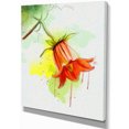 thumbnail image 2 of Croquis de Fleurs Rouges - Impression sur Toile, 2 of 3