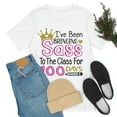 thumbnail image 1 of 100th Day Bringing Sass to the Class Funny Cute 100 Days Tshirt S-3XL, 1 of 10