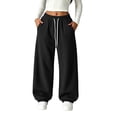 thumbnail image 2 of Miqool Girls Baggy Sweatpants Elastic Waist Drawstring Loose Fit Casual Fleece Jogger Sweat Pants with Pockets, 2 of 9