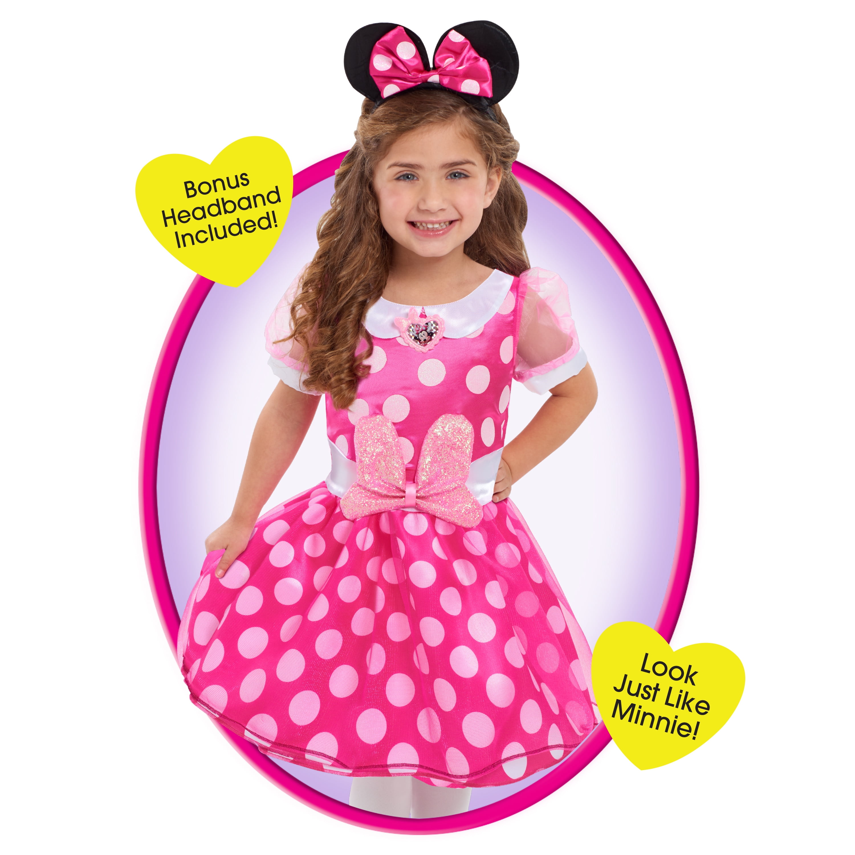 Disney Junior Minnie Mouse Bowdazzling Dress Set for Girls Ages 3 and Up
