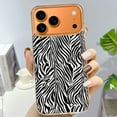 thumbnail image 3 of Case For Apple iPhone Air / 17 Pro / 17 Pro Max Series Case, Slim Thin Transparent Flexible Clear TPU Shockproof Phone Case For iPhone 17 Series, Zebra Pattern, 3 of 6