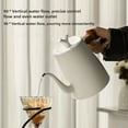 thumbnail image 6 of 1000W Electric Gooseneck Kettle 1000ml 304 Stainless Steel Coffee Pot Intelligent Temperature LED Display for Coffee Tea,White, 6 of 9
