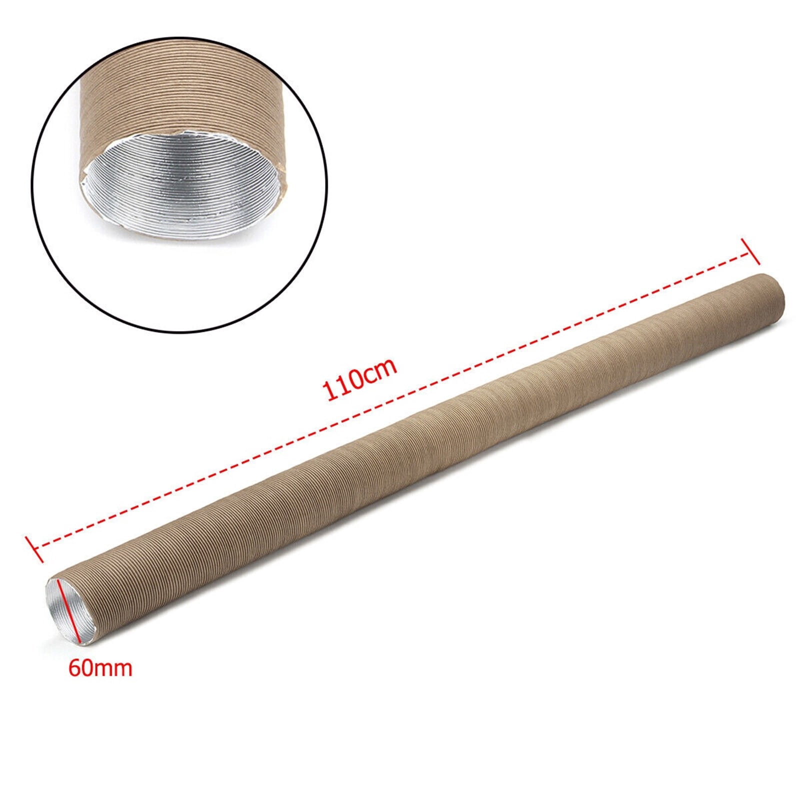 Heater Duct Aluminum Foil 4 Pack 110cm 60mm Air Duct Pipe for Diesel Heater
