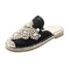 thumbnail image 2 of Sandalias Mujer Perla Sólido Tacones Planos Peep Toe Sandalias Zapatos Wmkox8yii ytu5557, 2 of 4