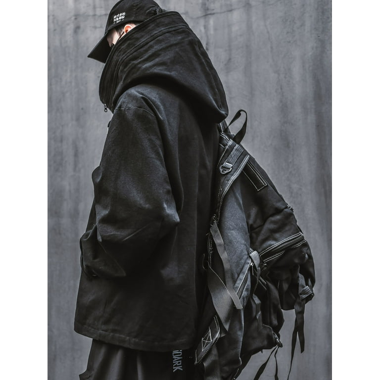 Niepce Inc Japanese Streetwear Kanji Black Men's Techwear Niepce Inc Japanese Streetwear Kanji Black Men's Techwear