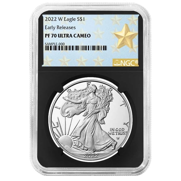 2022-W Proof $1 American Silver Eagle NGC PF70UC ER West Point Star Label Retro Core