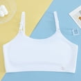 thumbnail image 2 of TOWED22 Girls Padded Training Bras - Crop Cami Bras for Girls with Removable Padding(White,10-12 Y), 2 of 5
