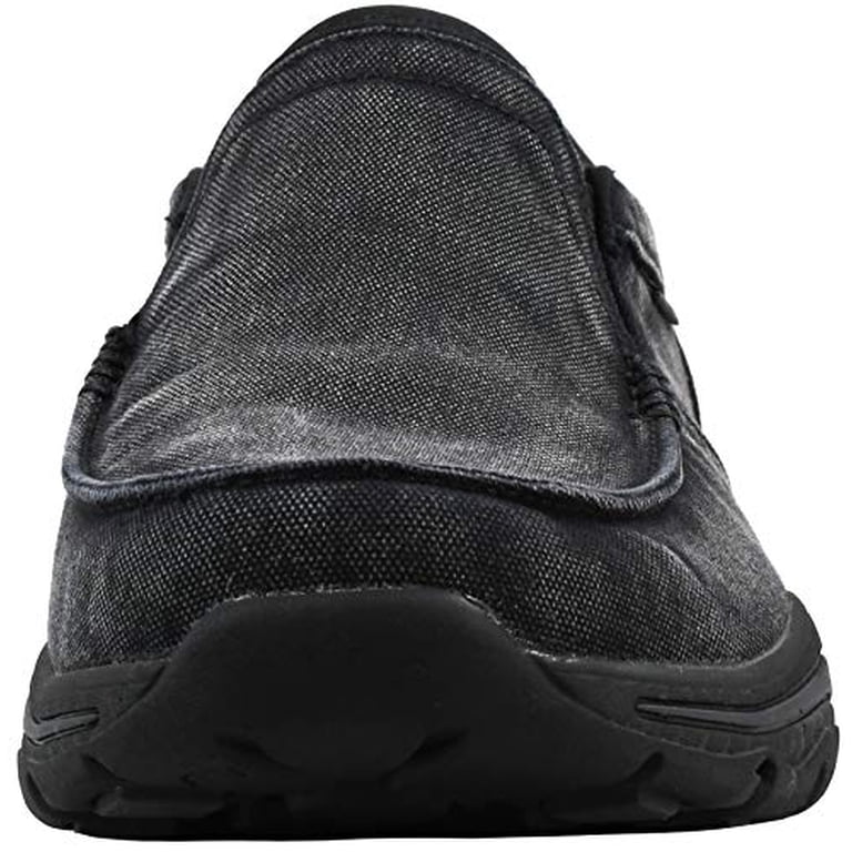 Skechers Men Relaxed Fit Charcoal Grey Slip On Loafer 65355EWW Extra Wide Fit 8 Moseco Slip 65355eww Skechers Men main image 3