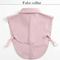 thumbnail image 7 of LoudSung Fake Collar Detachable Blouse False Collar Half Shirt Classic Pure Color Designed Top Elegant for Women Girls, 7 of 7