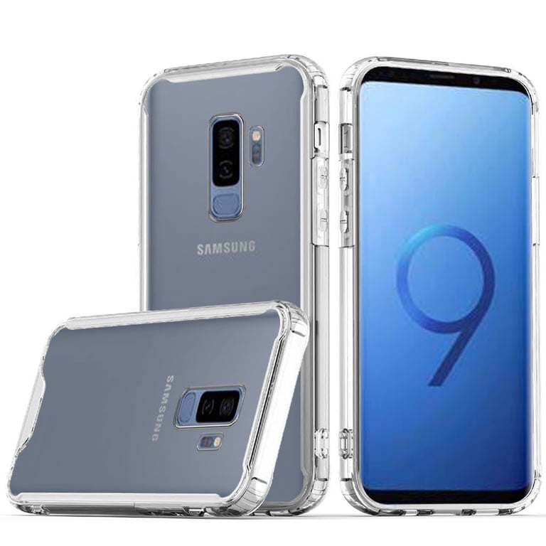 Samsung Galaxy S9+ SIMフリー ケース付き Phone Case for Samsung Galaxy S9+ Colored Shockproof Transparent
