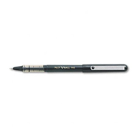 Pilot VBall Roller Ball Stick Liquid Pen- Black Ink- Fine- Dozen