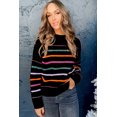 thumbnail image 4 of Ushdele Elevate Your Wardrobe: Chic Striped Sweater - Sizes 0-3X!, 4 of 8