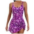 thumbnail image 1 of PMVFHDE Maillots de Bain pour Femmes 2026 Robe de Bain à Jupe Imprimée à Nœud pour l'Été Plage, 1 of 3