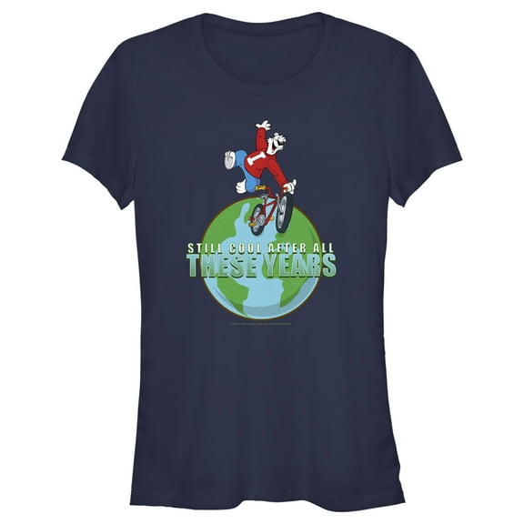 Junior's ICEE Bear Still Cool After All These Years Graphic Tee Navy Blue Medium