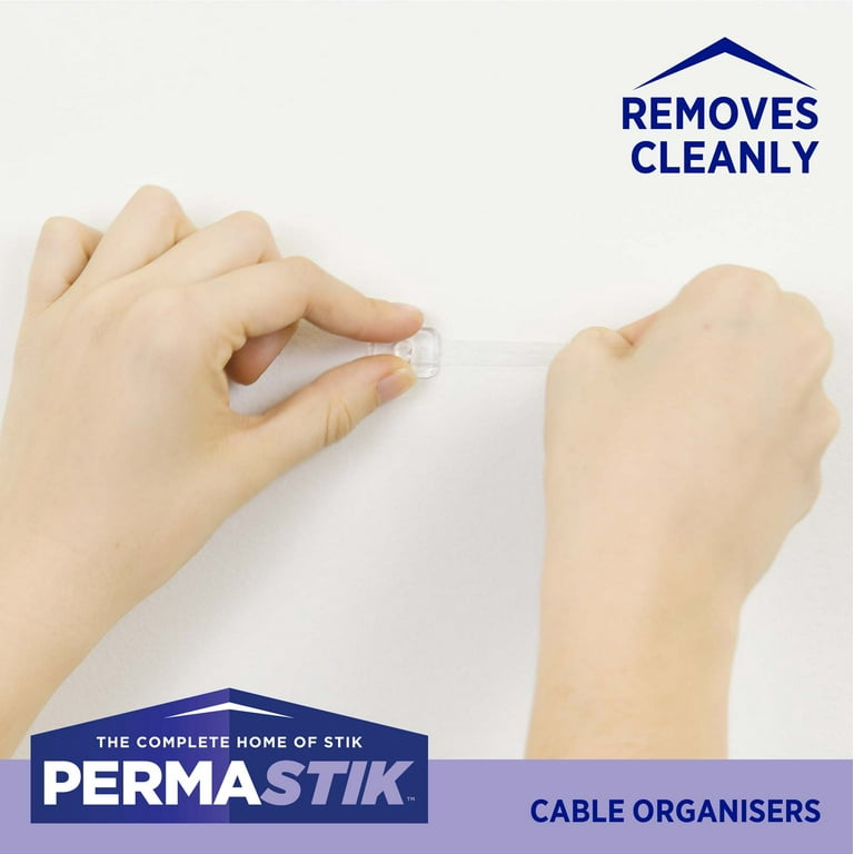 Removable outlet cable clips