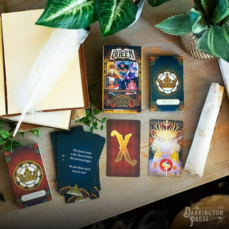 Critical Role: for The Queen - A Storytelling Card Game, Build A Tale of Love-Betrayal-Doubt-Devotion, Cooperative Gameplay, Ages 13+, 2-6 Players Critical Role: for The Queen - A Storytelling Card Game, Build A Tale of Love-Betrayal-Doubt-Devotion, Cooperative Gameplay, Ages 13+, 2-6 Players