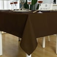 thumbnail image 6 of KAIPHO Brown 52 x 70 inch Rectangle Tablecloth Waterproof Stain Resistant Wrinkle Free Wipeable Rectangular Table Cloth for Party, Banquet, 6 of 8