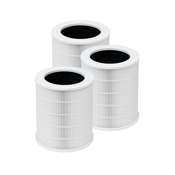 Nispira 3-Packs AP401 AP402 AP403 Filter Replacement for Dr.J, Airfire, GCZ, Dayette, JOWSET, FRESHDEW Air Purifier 3-in-1 H13 HEPA Activated Carbon