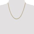 thumbnail image 2 of 14k Or Jaune 20 Pouces 2mm 3 Fils Chaîne Collier Pendentif Spiga, 2 of 9