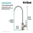 thumbnail image 4 of KRAUS Allyn 100% Lead-Free Kitchen Water Filter Faucet in Brushed Gold, FF-102BG, 4 of 9