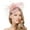 Pink, variant on Pink Headband for Women Fascinators for Women Tea Party Headband Hat Mesh Feathers Hair Clip for Wedding Cocktail and Church