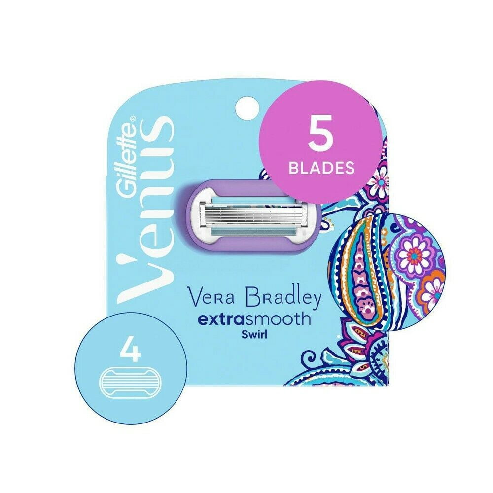 (2 pack) Vera Bradley + Venus Extra Smooth Swirl Women's Razor Blade Refills - 4ct