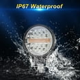 thumbnail image 4 of From China Litampo 4 inch Round Off Road Lights Pods Aluminum with Strobe Amber 80W 12000LM DRL Spot Off Road Work Light Bar with 2 Leads Wiring Harness Kit for Jeep SUV Truck Hunters 2 Pack, 4 of 7