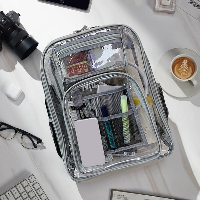 Cqxid Office&Craft&Stationery Under $15 PVC Backpack PVC Large Backpack Transparent Backpack PVC Transparent Backpack