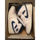 thumbnail image 2 of Ni - ke NEW Ni - ke Air Jordan 1 Mid SE Soft Leather White/Blue/Sail FN5215-141 Size 13 AJ1, 2 of 5