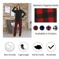 thumbnail image 4 of LANBAOSI Women Comfy Fleece Plaid Pajama Pants for Sleep Size L, 4 of 8