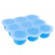 thumbnail image 1 of Recipiente portátil de silicona de seguridad para alimentos de bebé, con 9 compartimentos, para guardar gelatina y congelador (azul cielo), 1 of 7