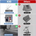 thumbnail image 6 of KDD Tablet Pillow Stand, iPad Tablet Stand with Storage, Foldable Adjustable Holder for Desk Bed Couch and Lap, Grey, 6 of 9
