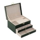 thumbnail image 1 of Organizador de 3 capas Hugo Caja de almacenamiento de joyas verde, 1 of 9