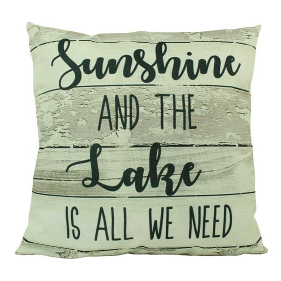 Sunshine and the Lake | Throw Pillow | Home Decor | Cabin Decor Ideas | Cabin Pillow | Lake Life | Vintage Lake Decor | Lake House