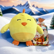 14 Inch Yellow Chick Plush Pillow – Adorable Soft Stuffed Chicken Toy for Kids, Cute Kawaii Plushie