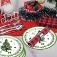thumbnail image 4 of Vrorvz 16 Pack Christmas Tree Paper Plates Thanksgiving Plates Christmas Plates Disposable Plates for Quick Cleanup Suit for Christmas Parties and Yearend Events 8.9in Green, 4 of 5