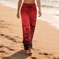 thumbnail image 4 of Women's Comfy Pajama Pants Funny Print Pajama Pants Comfy Stretch Drawstring Pajamas Cozy Pjs Sleepwear Lounge Pants, 4 of 7