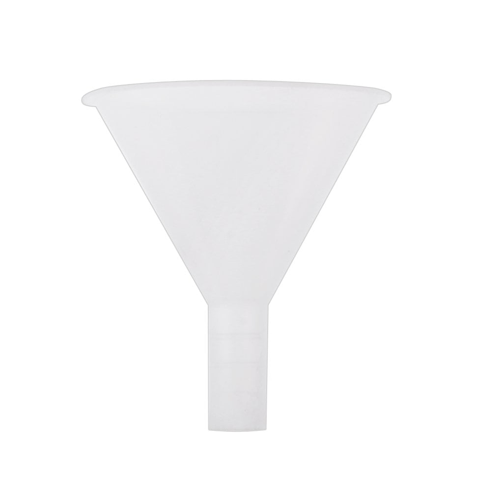 Pack of 5 Plastic Clear Short Stem Funnel for Home Lab Laboratory 50mm