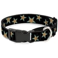 thumbnail image 1 of buckle-down multi stars black leopard baby blue outline martingale dog collar, 1 of 1