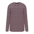 thumbnail image 6 of GaThRRgYP Plus Size Oversized Sweatshirt for Women,Fashion Women's Casual Comfortable Print Long Sleeved Round Neck Blouse T-Shirt Top Purple XXXXL, 6 of 6