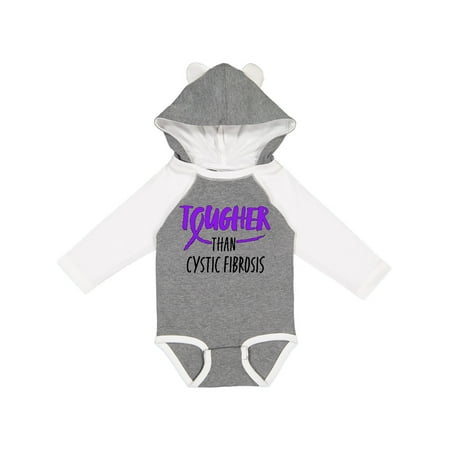 

Inktastic Tougher than Cystic Fibrosis Gift Baby Boy or Baby Girl Long Sleeve Bodysuit